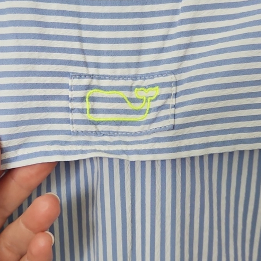 Vineyard Vines Blue and White Striped Coverup - Picture 7 of 11